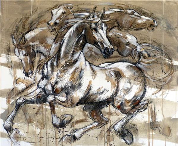 Chevaux , Léonard de Vinci, Géricault, exposition Weisbuch