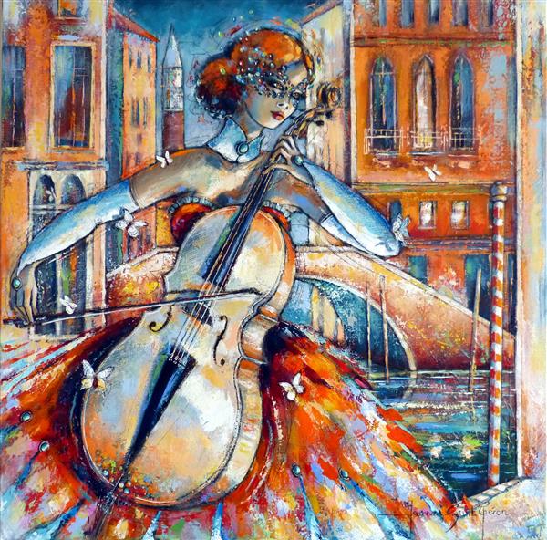 Violonceliste à Venise