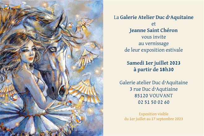 Vernissage Jeanne Saint Chéron